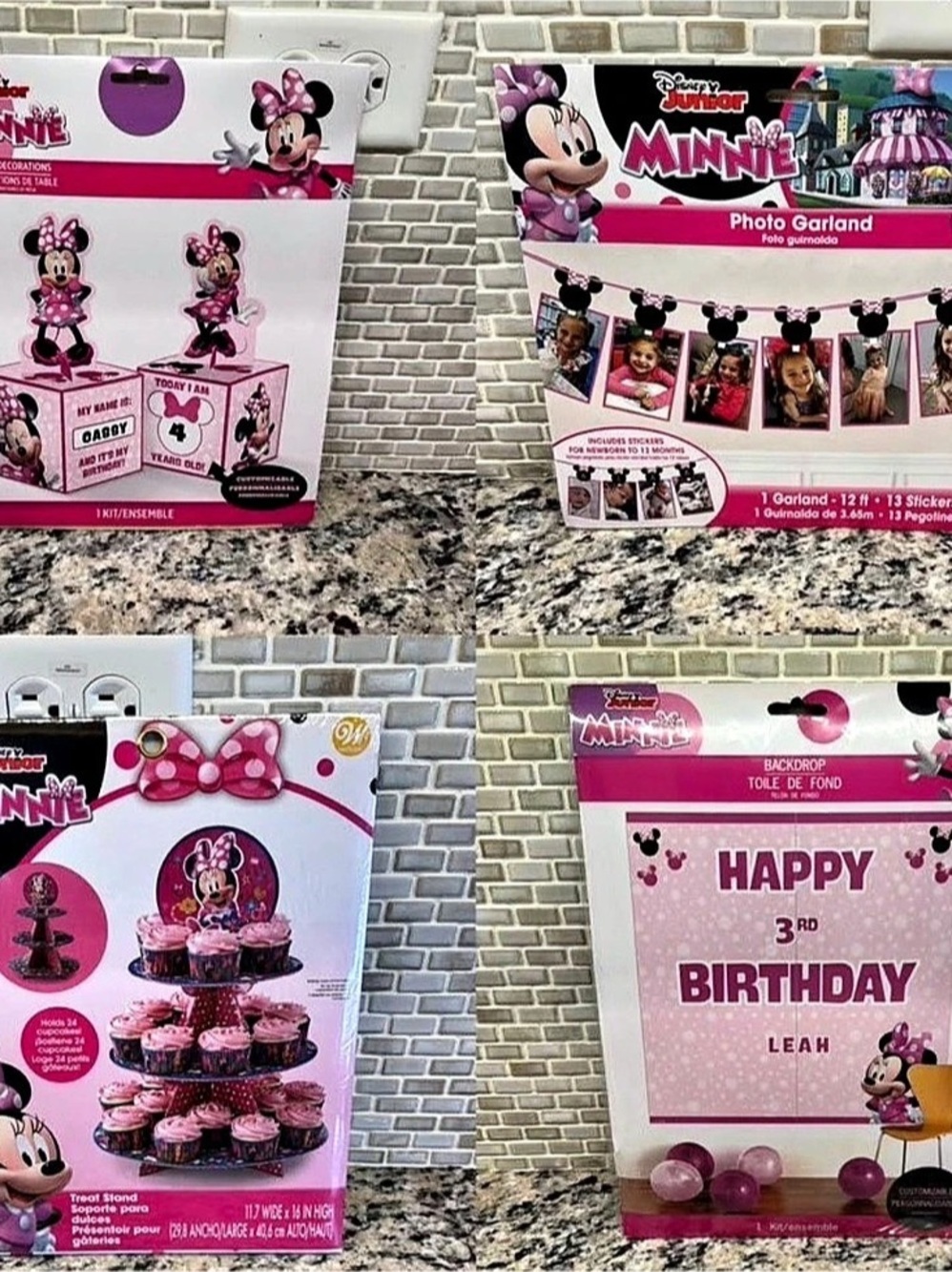 Disney Minnie Mouse Birthday Party Decoration Bundle
